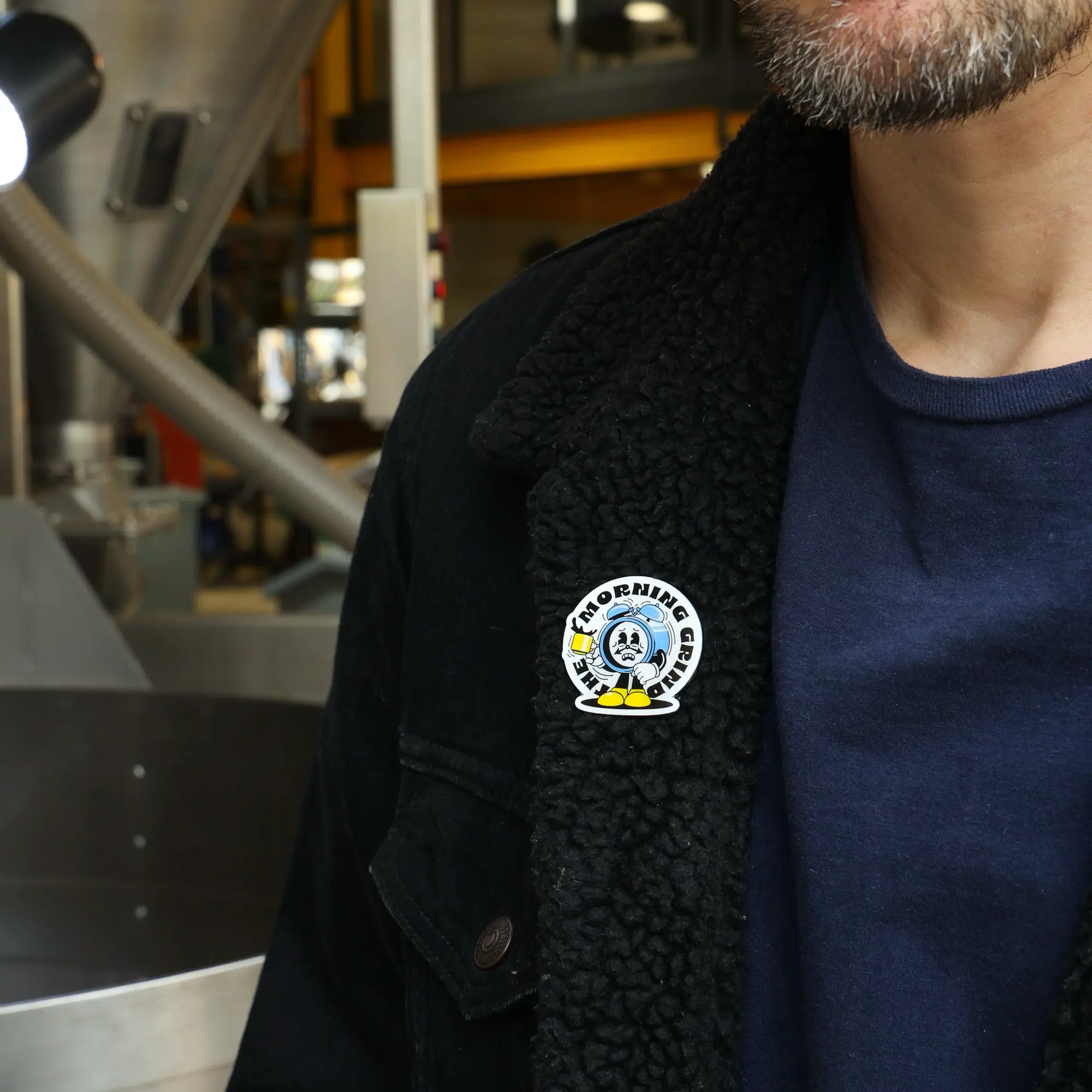 Morning Grind Pin Badge - Image 2