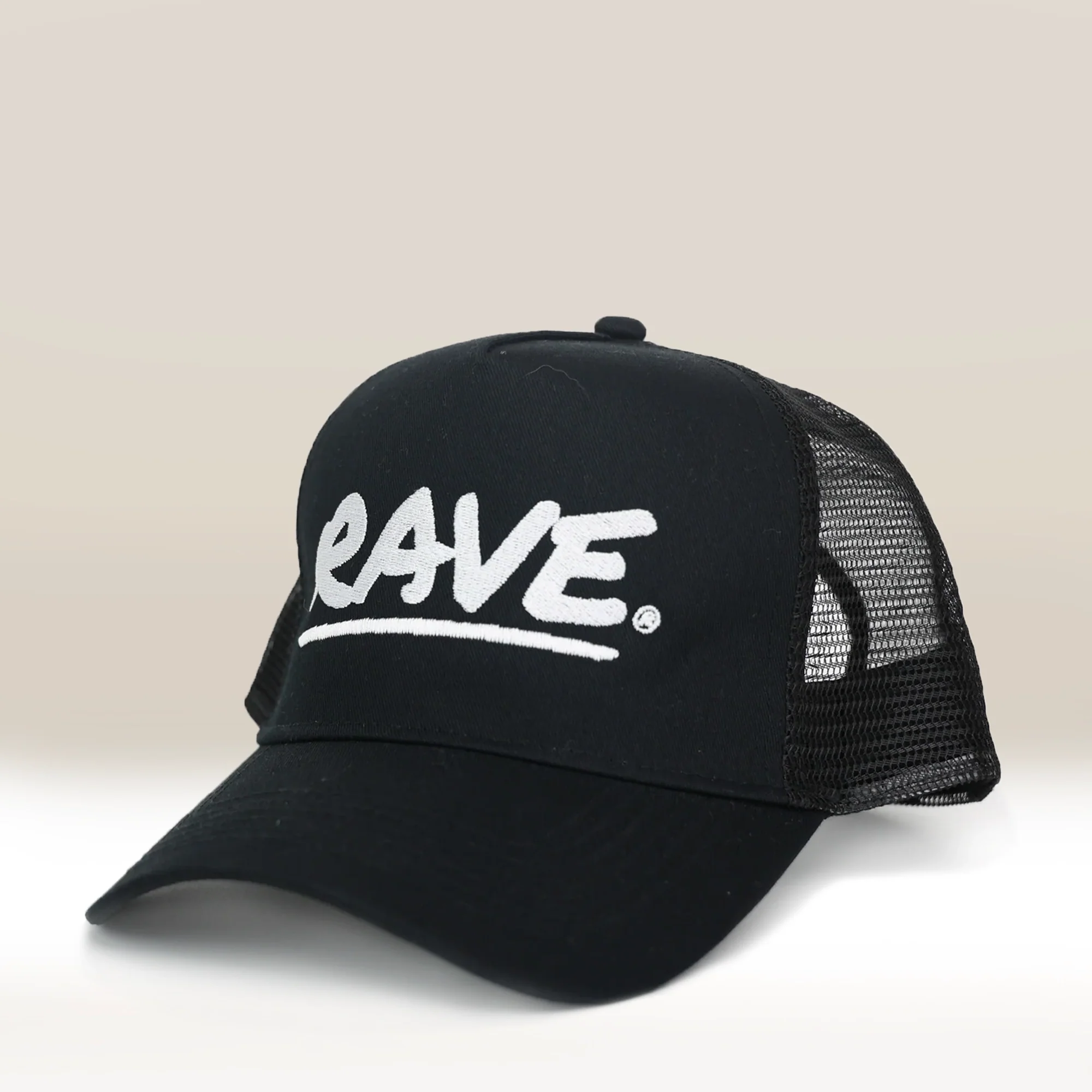 Black Trucker Cap