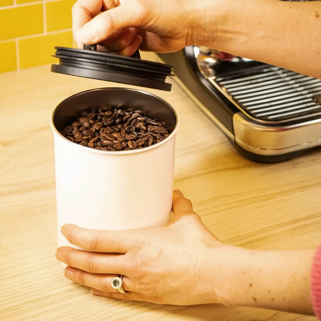 White Airscape Coffee Storage Container - Image 4